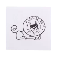 sada na vybarvování, zvířata bílá s potiskem loga - foto 2