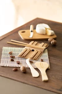 sada na výrobu sushi přírodní s potiskem loga - foto 4