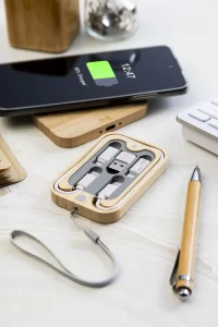 sada nabíječky přírodní s potiskem loga - foto 5