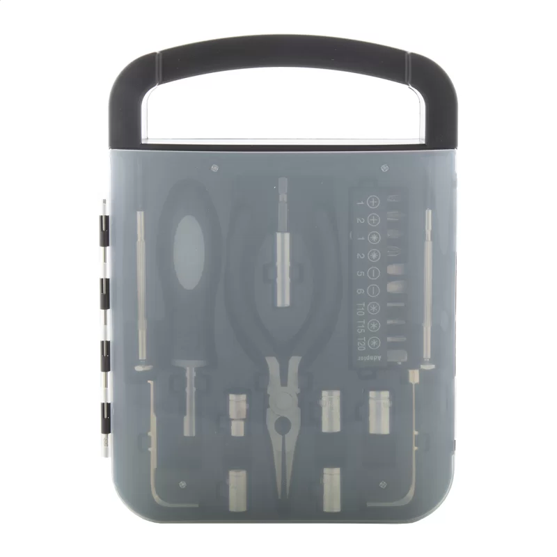 sada nářadí  černá s potiskem loga