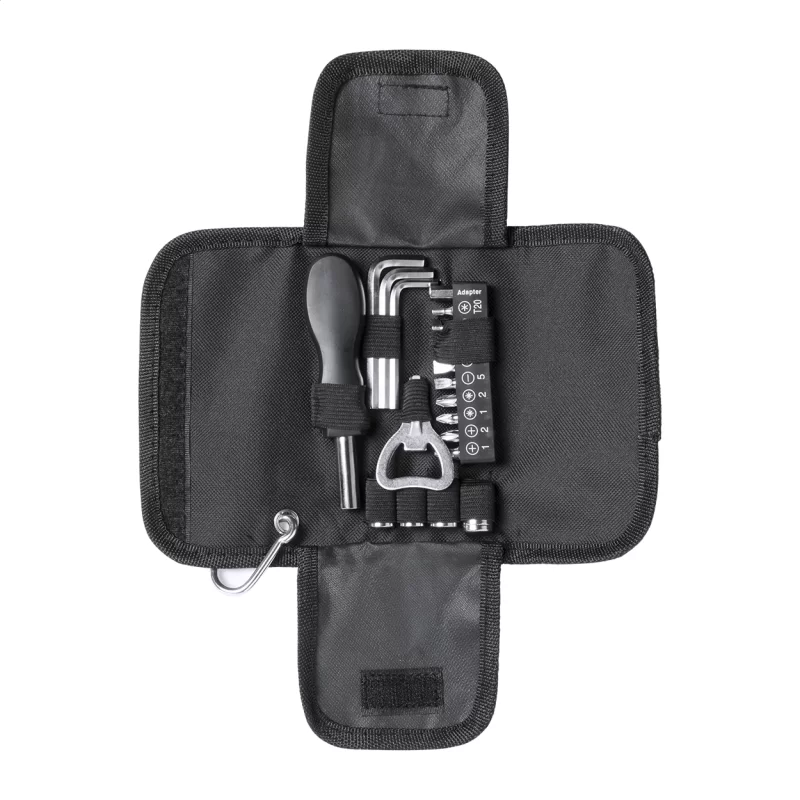 sada nářadí černá s potiskem loga