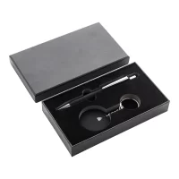 sada pera a přívěšku na klíče černá s potiskem loga - foto 2