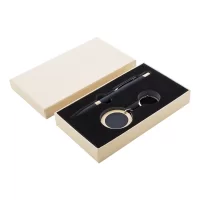 sada pera a přívěšku na klíče černá s potiskem loga - foto 7