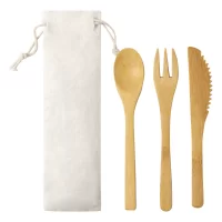 sada příborů přírodní s potiskem loga - foto 3