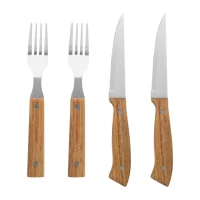 sada steakových příborů přírodní s potiskem loga - foto 3