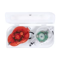 sada světel na kolo bílá s potiskem loga - foto 8