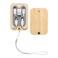 sada USB nabíjecích kabelů přírodní s potiskem loga - foto 4