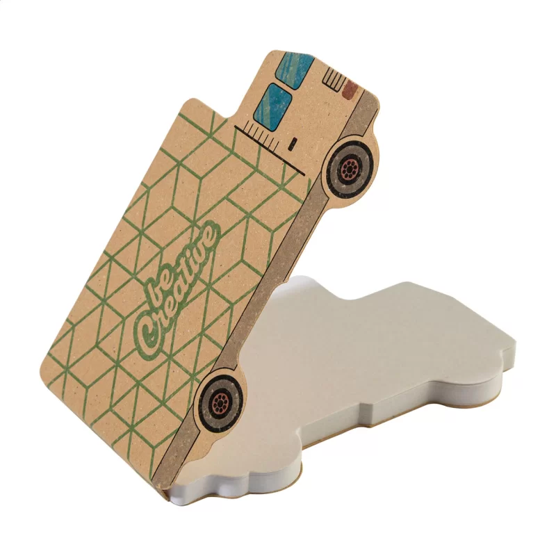 samolepicí blok na poznámky na zakázku přírodní s potiskem loga