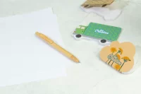 samolepicí blok na poznámky na zakázku přírodní s potiskem loga - foto 2