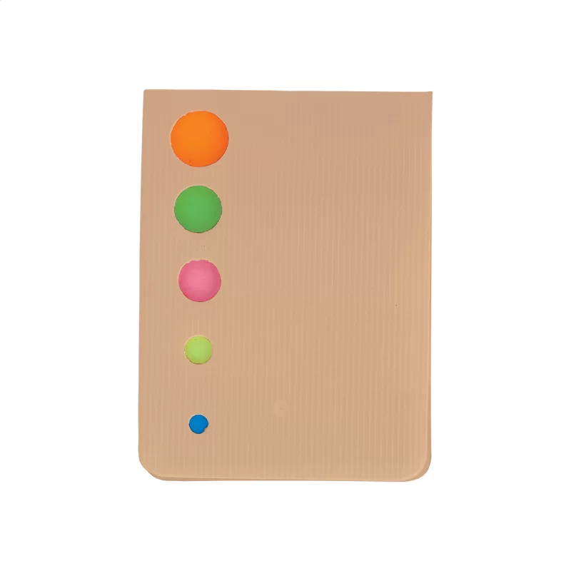 samolepící lístky béžová — reklamní předmět s vlastním potiskem samolepící lístky béžová s potiskem loga