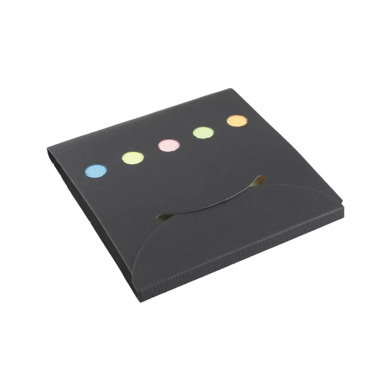 samolepící lístky černá s potiskem loga