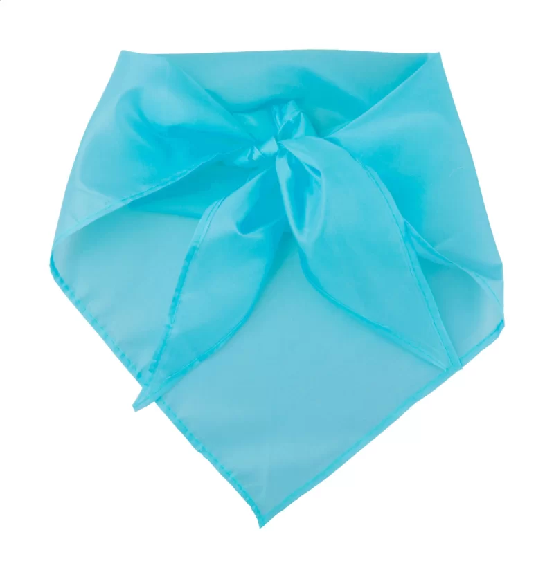 šátek světle modrá s potiskem loga