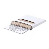 set mandala na vybarvení bílá s potiskem loga - foto 2