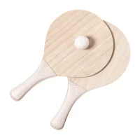 set na plážový tenis přírodní s potiskem loga - foto 2