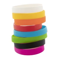 silikonový náramek bílá s potiskem loga - foto 2