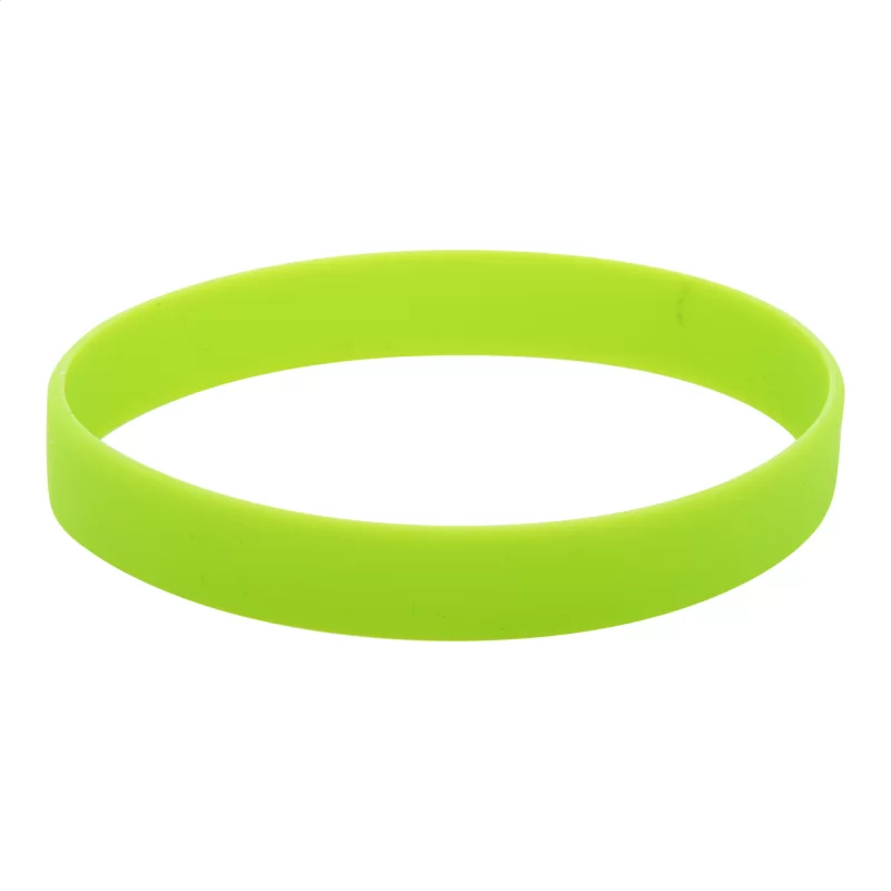 silikonový náramek zelená s potiskem loga