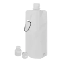 skládací RPET láhev bílá s potiskem loga - foto 3