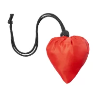 skládací RPET nákupní taška červená s potiskem loga - foto 2