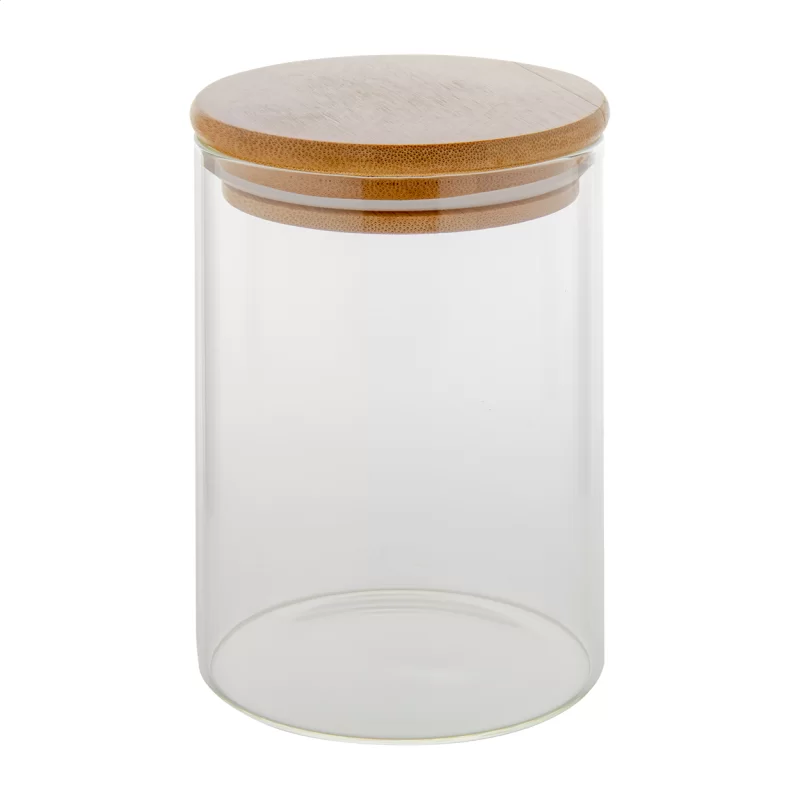 skleněná dóza průhledná — reklamní předmět s vlastním potiskem skleněná dóza průhledná s potiskem loga