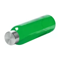 skleněná láhev zelená s potiskem loga - foto 2