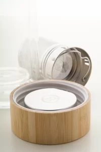 skleněná termo láhev průhledná s potiskem loga - foto 6