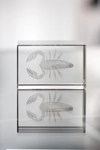 skleněné těžítko, vhodné pro 3d laser průhledná s potiskem loga - foto 11