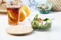 skleněný box na jídlo průhledná s potiskem loga - foto 4