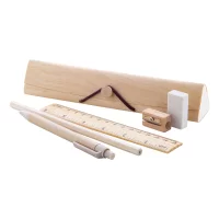 školní sada přírodní s potiskem loga