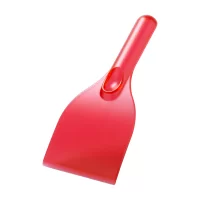 škrabka na led červená s potiskem loga - foto 2