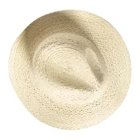 slámový klobouk přírodní s potiskem loga - foto 4