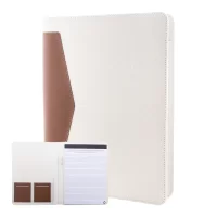 sloha na dokumenty z recyklovaného plátna přírodní s potiskem loga