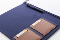 složka na dokumenty z recyklovaného cavas modrá s potiskem loga - foto 5