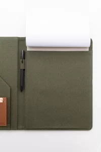 složka na dokumenty z recyklovaného cavas zelená s potiskem loga - foto 6