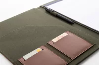 složka na dokumenty z recyklovaného cavas zelená s potiskem loga - foto 7