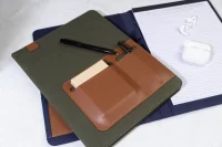 složka na dokumenty z recyklovaného cavas zelená s potiskem loga - foto 8