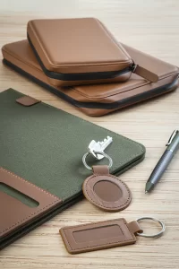 složka na dokumenty z recyklovaného cavas zelená s potiskem loga - foto 9