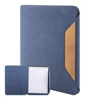 složka na dokumenty z RPET modrá s potiskem loga