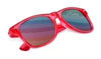 sluneční brýle červená s potiskem loga - foto 3