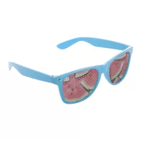 sluneční brýle nebesky modrá s potiskem loga - foto 5