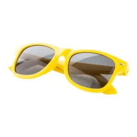 sluneční brýle RPET žlutá s potiskem loga - foto 2