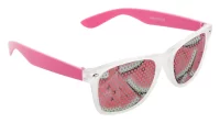 sluneční brýle růžová s potiskem loga - foto 3
