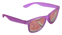 sluneční brýle růžová s potiskem loga - foto 5