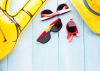 sluneční brýle vícebarevná s potiskem loga - foto 2