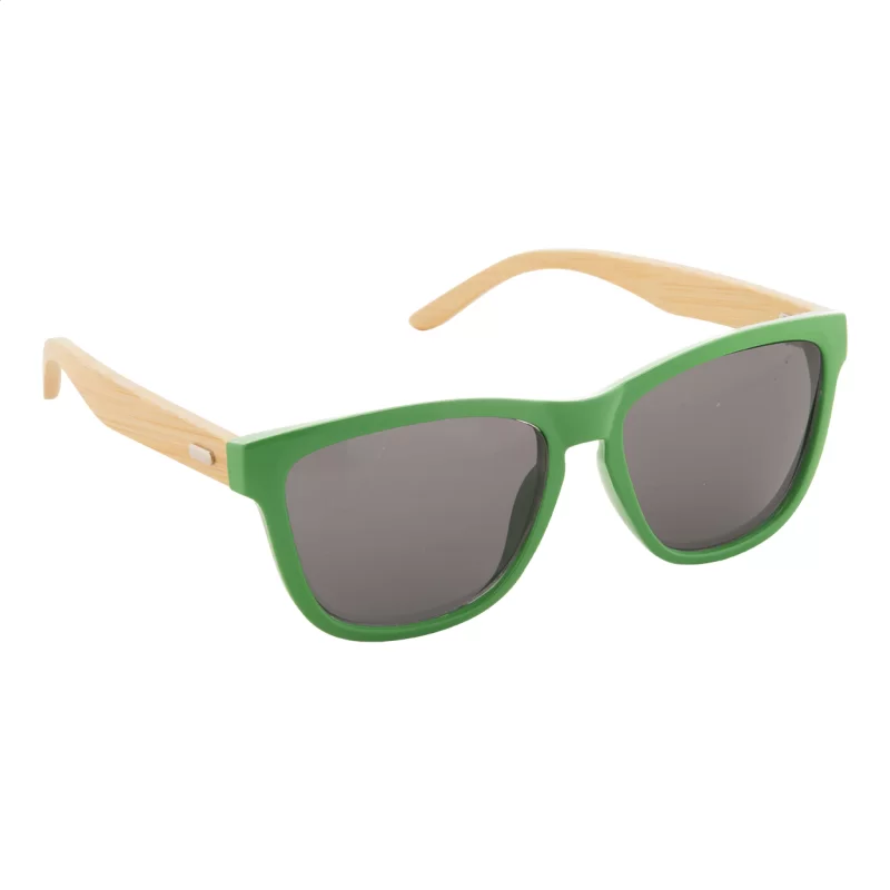 sluneční brýle zelená s potiskem loga