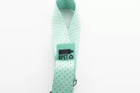 šňůrka s držákem na mobilní telefon RPET na zakázku bílá s potiskem loga - foto 6