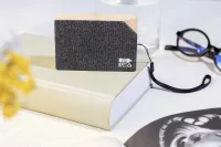 solární bezdrátový reproduktor černá s potiskem loga - foto 6