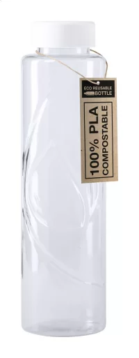 sportovní láhev bílá s potiskem loga