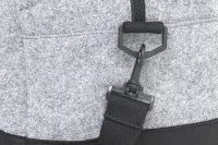 sportovní taška z plsti RPET šedá s potiskem loga - foto 6