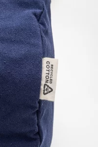 sportovní taška z recyklovaného plátna modrá s potiskem loga - foto 4