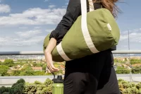 sportovní taška z recyklovaného plátna zelená s potiskem loga - foto 6